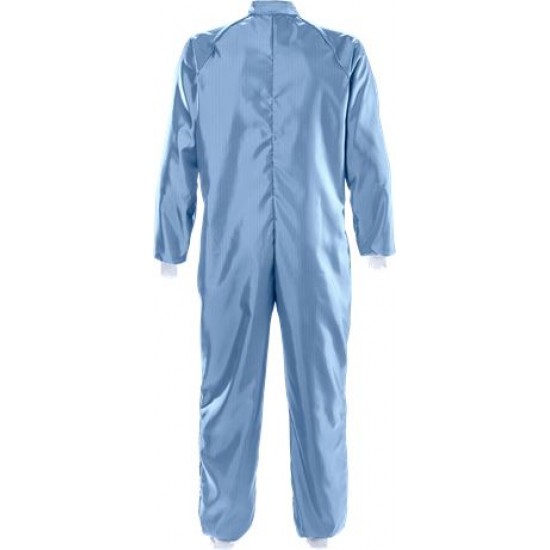 100650-500 Cleanroom Coverall, ISO Class3, Blue, XS