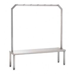 Seating/step over bench w/ hanging rack 1200x400mm