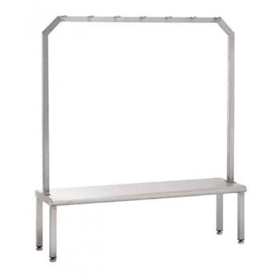 Seating/step over bench w/ hanging rack 1500x400mm