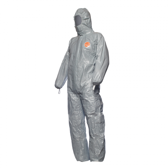 DuPont Tychem® 6000 F Grey. Hooded coverall, Size SM