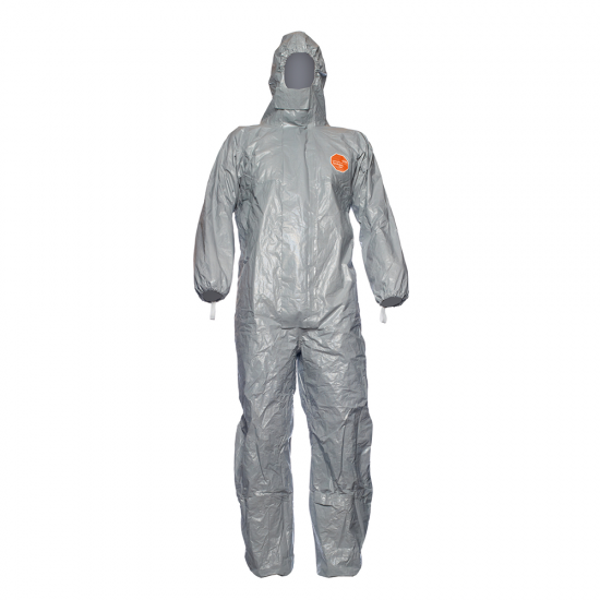 DuPont Tychem® 6000 F Grey. Hooded coverall, Size SM