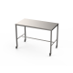 Stainless steel table with diamond centre tie bar 1800 x 600mm