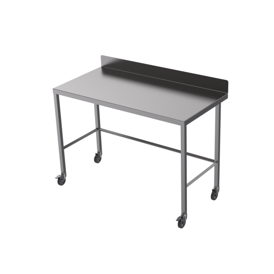 Teknomek Mobile Table, With Upstand 1800 x 600mm