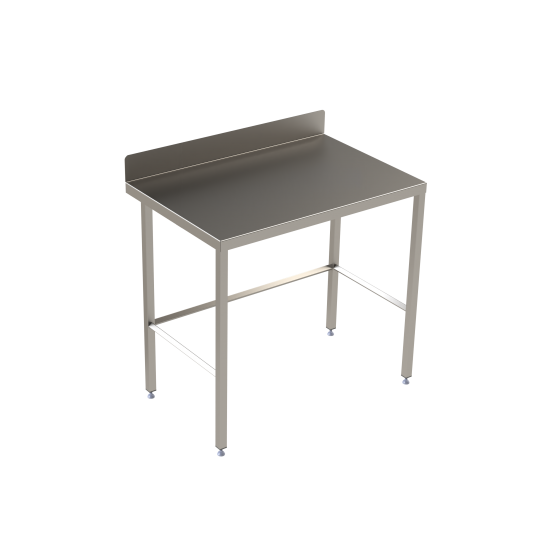 Stainless steel table with diamond rear tie bar 1800 x 600mm