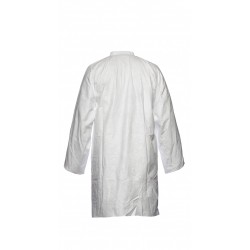 Tyvek 500 Labcoat with press studs, Size Large